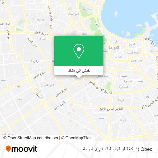 خريطة Qbec (شركة قطر لهندسة المباني)