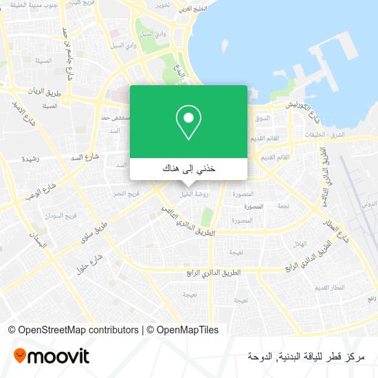 خريطة مركز قطر للياقة البدنية