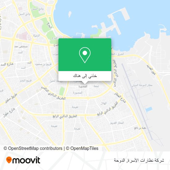 خريطة شركة نظارات الأسرة