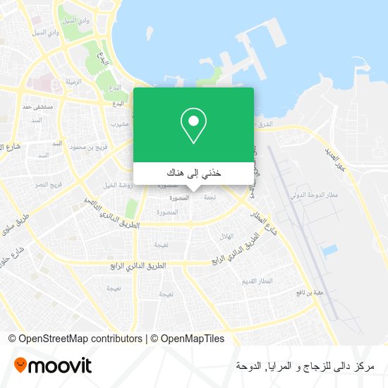 خريطة مركز دالى للزجاج و المرايا