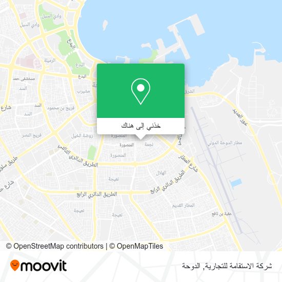 خريطة شركة الاستقامة للتجارية