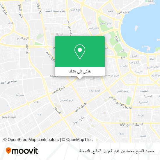 خريطة مسجد الشيخ محمد بن عبد العزيز المانع