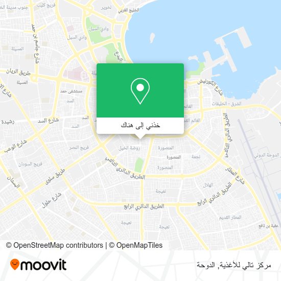 خريطة مركز تالي للأغذية