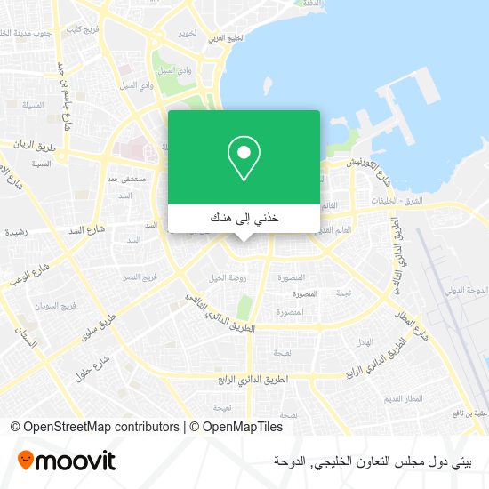 خريطة بيتي دول مجلس التعاون الخليجي