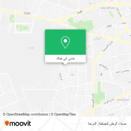 خريطة حسناء الوطن للخياطة