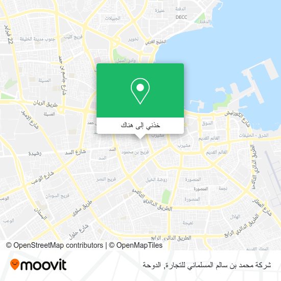 خريطة شركة محمد بن سالم المسلماني للتجارة