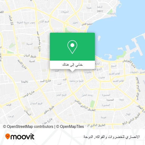 خريطة الانصاري للخضروات والفواكه