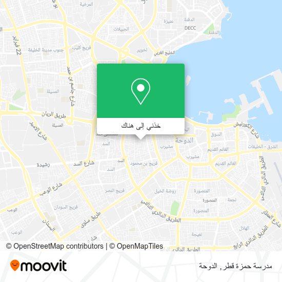 خريطة مدرسة حمزة قطر