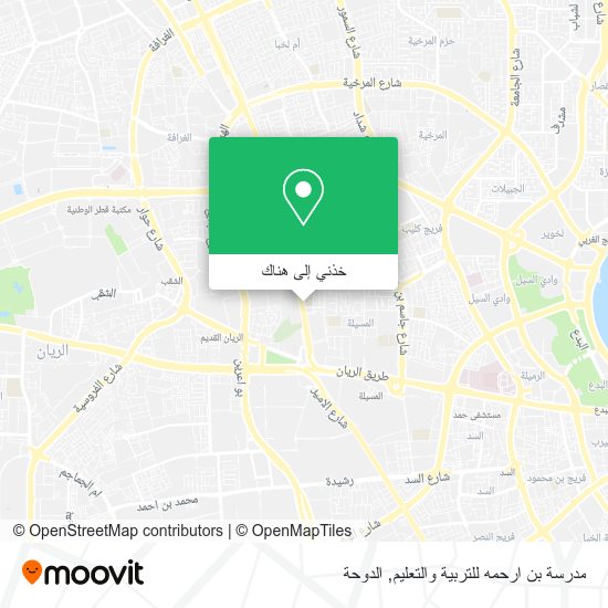 خريطة مدرسة بن ارحمه للتربية والتعليم
