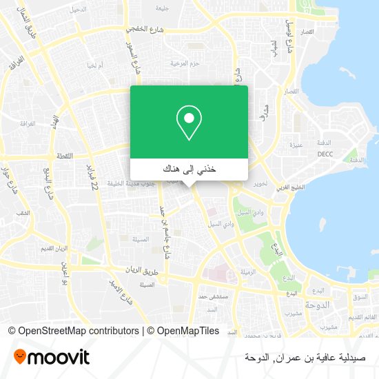 خريطة صيدلية عافية بن عمران