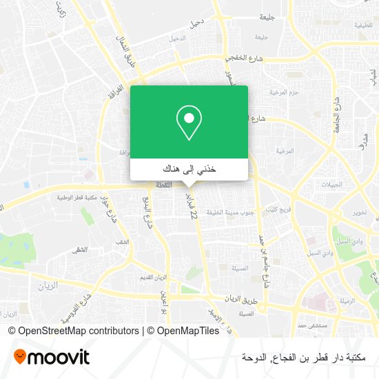 خريطة مكتبة دار قطر بن الفجاع