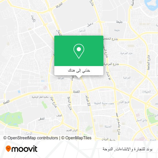 خريطة بوند للتجارة والانشاءات