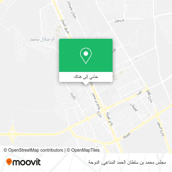 خريطة مجلس محمد بن سلطان الحمد المناعي