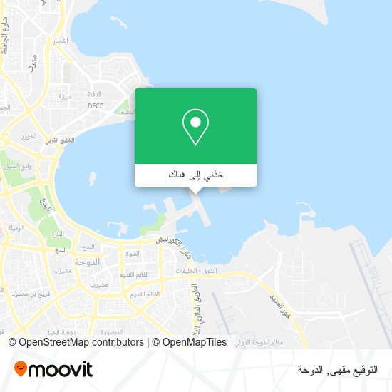 خريطة التوقيع مقهى