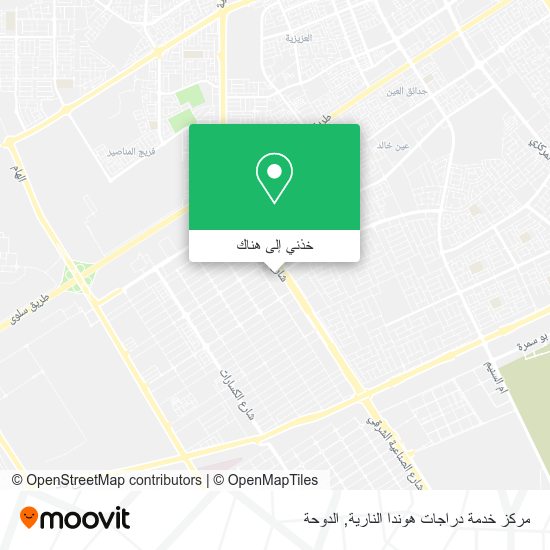 خريطة مركز خدمة دراجات هوندا النارية