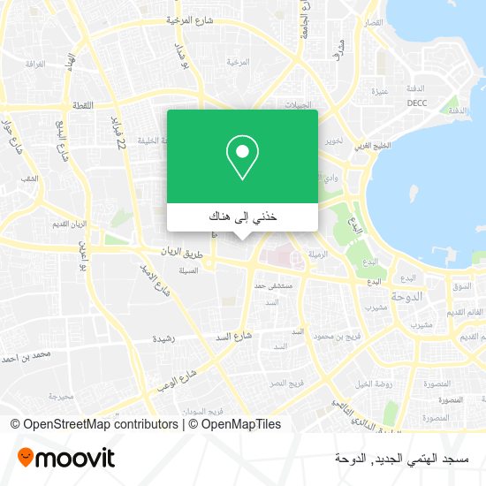 خريطة مسجد الهتمي الجديد