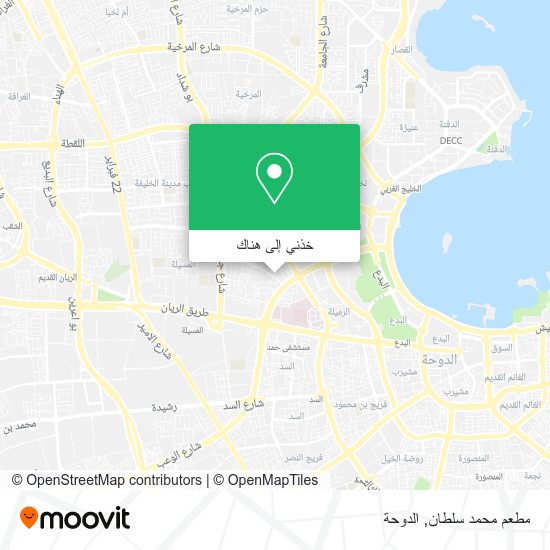 خريطة مطعم محمد سلطان