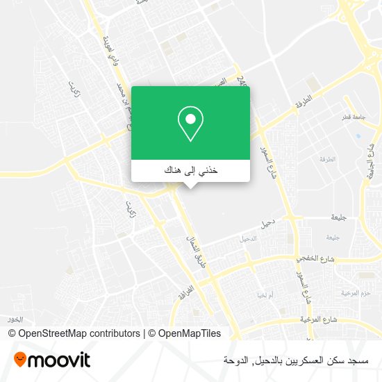 خريطة مسجد سكن العسكريين بالدحيل