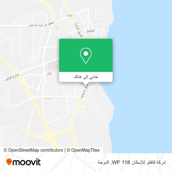 خريطة شركة قافكو للإسكان WF 118