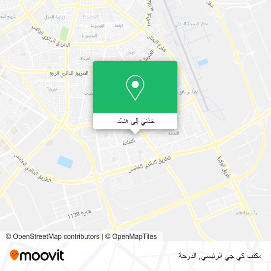 خريطة مكتب كي جي الرئيسي