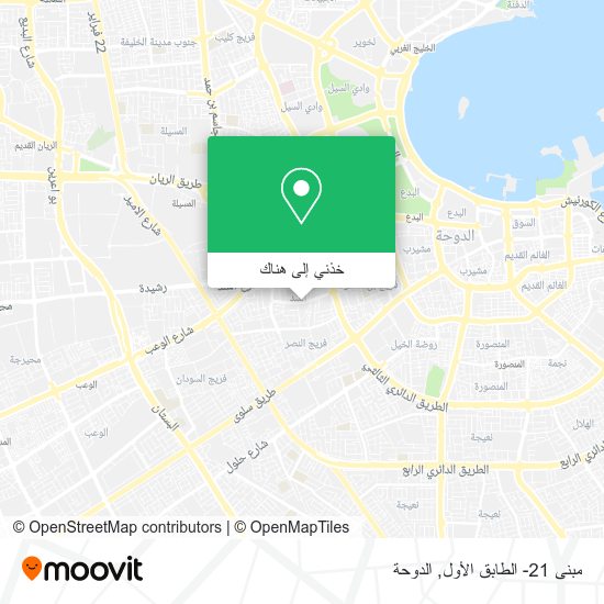 خريطة مبنى 21- الطابق الأول