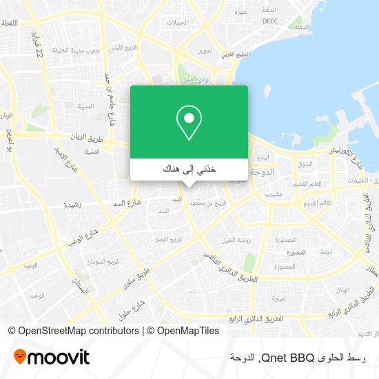 خريطة وسط الحلوى Qnet BBQ