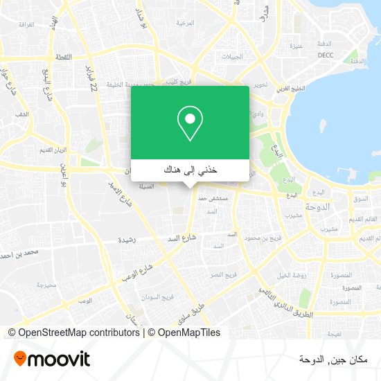 خريطة مكان جين