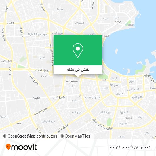 خريطة شقة الريان الدوحة