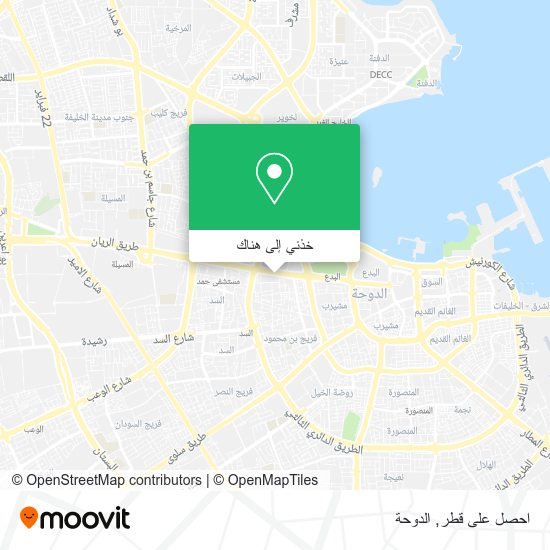 خريطة احصل على قطر