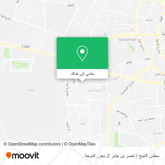 خريطة مجلس الشيخ / ناصر بن جابر ال بحر