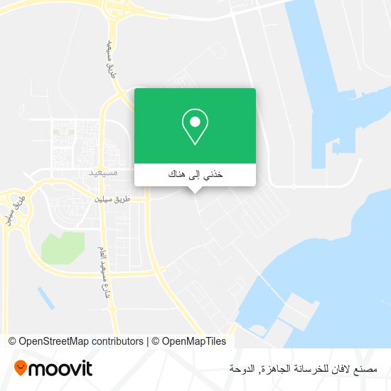 خريطة مصنع لافان للخرسانة الجاهزة