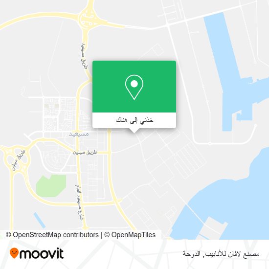 خريطة مصنع لافان للأنابيب