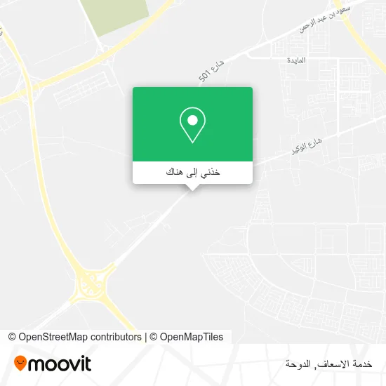 خريطة خدمة الاسعاف