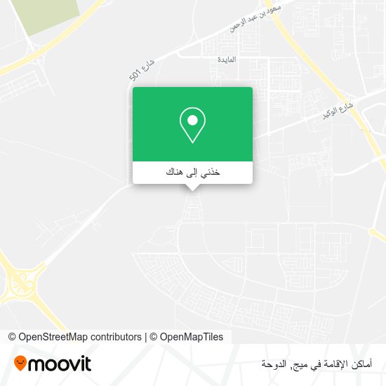 خريطة أماكن الإقامة في ميج