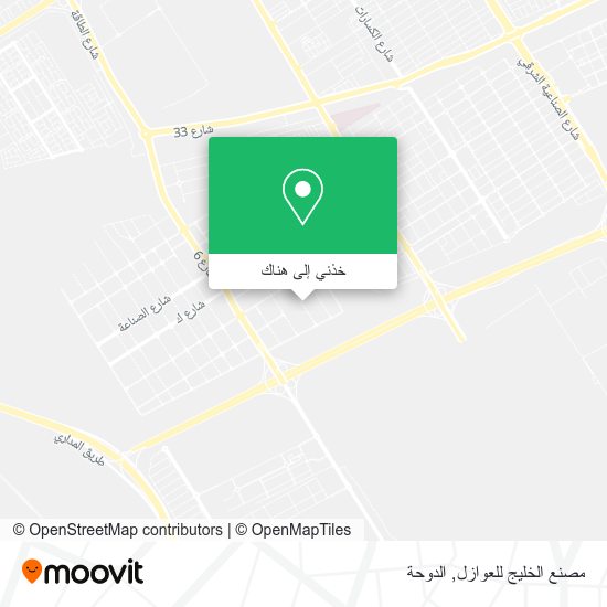 خريطة مصنع الخليج للعوازل