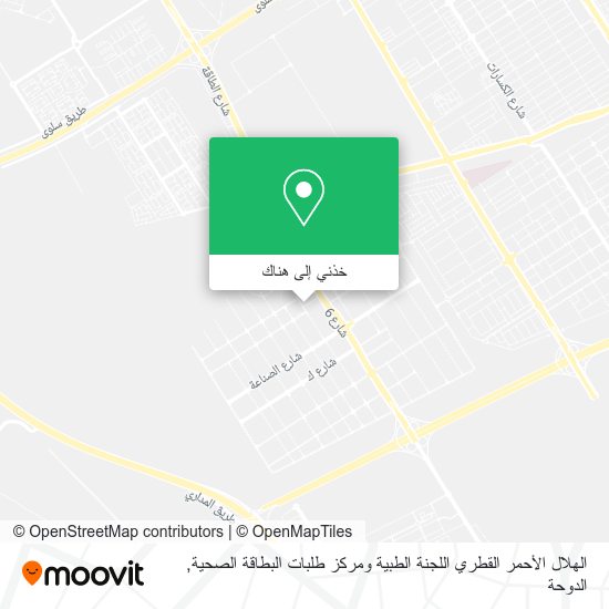 خريطة الهلال الأحمر القطري اللجنة الطبية ومركز طلبات البطاقة الصحية