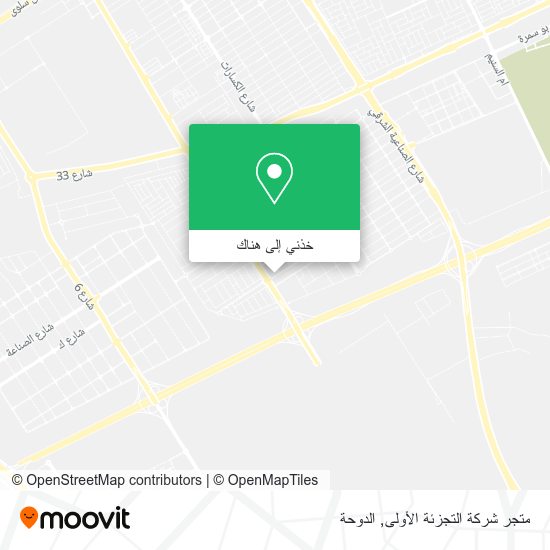 خريطة متجر شركة التجزئة الأولى