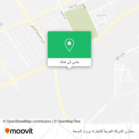 خريطة مخازن الشركة العربية للتجارة- بروة