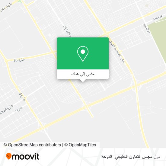 خريطة دول مجلس التعاون الخليجي