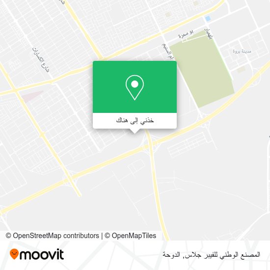 خريطة المصنع الوطني للفيبر جلاس