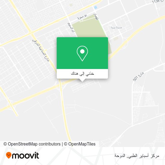 خريطة مركز أسباير الطبي