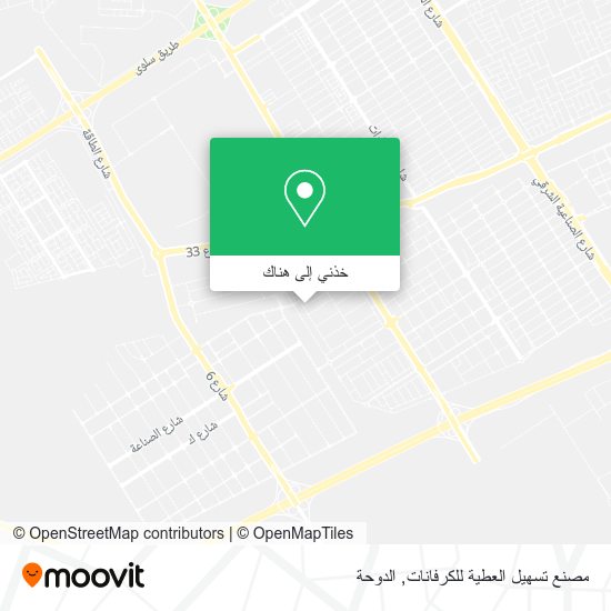 خريطة مصنع تسهيل العطية للكرفانات