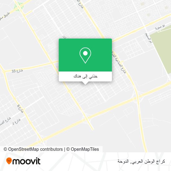 خريطة كراج الوطن العربي