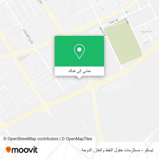 خريطة تيسكو - مستلزمات حقول النفط والغاز