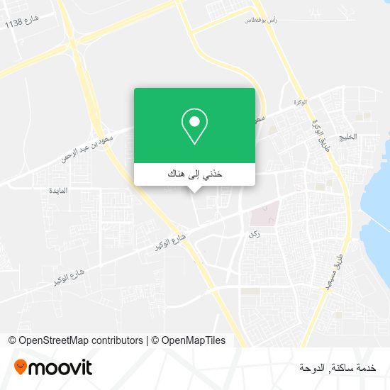 خريطة خدمة ساكنة