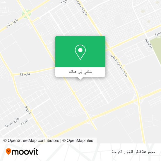 خريطة مجموعة قطر للغاز
