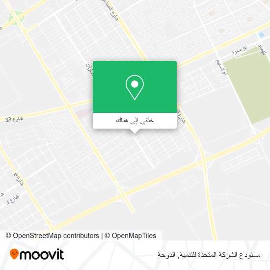 خريطة مستودع الشركة المتحدة للتنمية