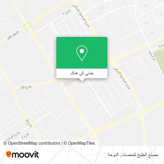 خريطة مصنع الخليج للمنصات