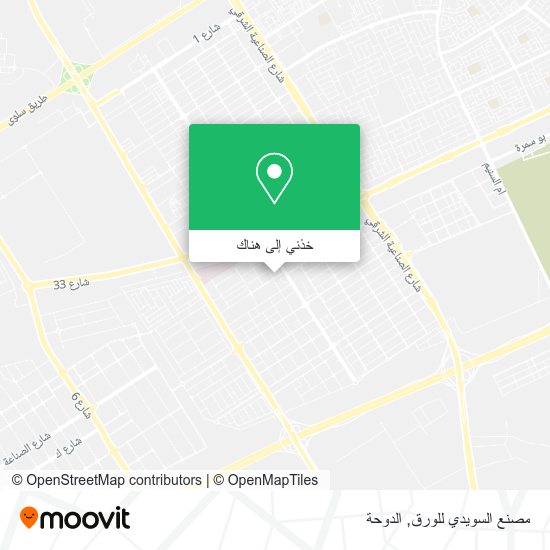 خريطة مصنع السويدي للورق