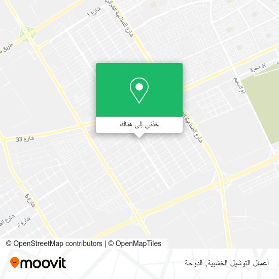 خريطة أعمال التوشيل الخشبية
